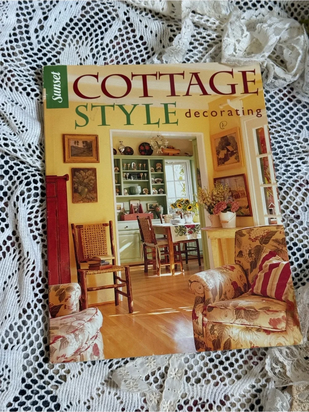 Cottage Style Decorating Coffee Table Book - Yellow Cover by